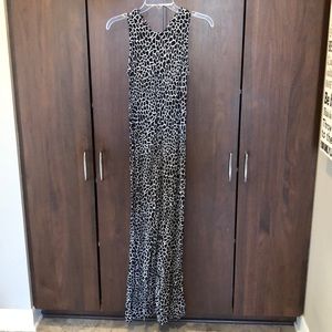 Black and white print dress, size small